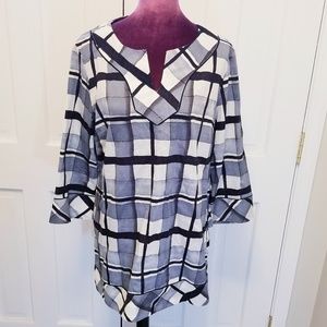 DANA BUCHMAN Checkered  Tunic
